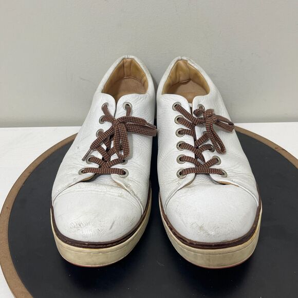 Royal Albartross Golf Shoes Men‎ Size 12 The Pontiac Spikeless White Leather - Picture 3 of 15